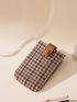 Houndstooth Pattern Card Holder