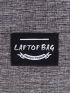 Men Letter Patch Decor Laptop Handbag Briefcase