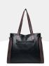 Two Tone Shoulder Tote Bag, Mothers Day Gift For Mom