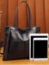 Two Tone Shoulder Tote Bag, Mothers Day Gift For Mom