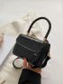 Mini Crocodile Embossed Flap Square Bag