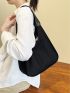 Solid Color Tote Bag Double Handle