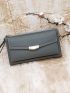 Litchi Embossed Long Wallet