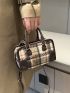 Mini Plaid Pattern Square Bag