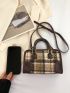 Mini Plaid Pattern Square Bag