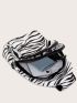 Mini Zebra Striped Pattern Sling Bag