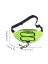 Neon Lime Letter Graphic Drawstring Design Fanny Pack