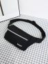 Letter Graphic Waterproof Waist Bag