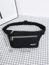 Letter Graphic Waterproof Waist Bag