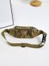 Camo Print Waist Bag