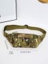 Camo Print Waist Bag