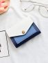 Color Block Small Wallet