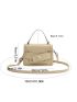 Mini Crocodile Embossed Flap Square Bag