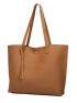 Litchi Embossed Shoulder Tote Bag With Purse, Mothers Day Gift For Mom, Best Work Bag For Women