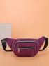 Zip Front Waist Bag