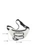 Letter Graphic Drawstring Design Fanny Pack