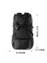 Men Release Buckle Decor Travel Backpack