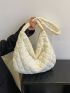 Quilted Detail Hobo Bag