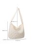 Quilted Detail Hobo Bag