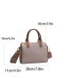 Mini Litchi Embossed Double Handle Boston Bag