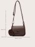 Mini Irregular Flap Square Bag With Bag Charm