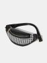 Houndstooth Pattern Waist Bag