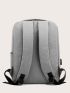 3pcs Two Tone Charging Port Design Classic Backpack Set