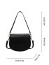 Mini Letter Detail Flap Saddle Bag Fashion