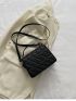 Mini Chain Decor Quilted Flap Square Bag