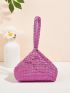 Mini Rhinestone Decor Novelty Bag