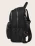 Quilted Zip Front Functional Backpack