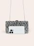 Rhinestone Decor Box Bag