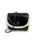 Mini Contrast Binding Twist Lock Flap Chain Bag