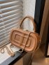 Mini Geometric Embossed Chain Box Bag