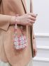 Mini Bead Decor Satchel Bag