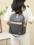 Color Block Functional Backpack