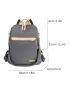 Color Block Functional Backpack