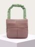 Mini Ruched Detail Square Bag