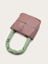 Mini Ruched Detail Square Bag