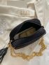 Mini Tassel Decor Chain Square Bag