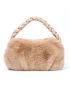 Minimalist Fuzzy Ruched Bag