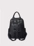 Metal Decor Functional Backpack