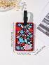 Floral Pattern Luggage Tag