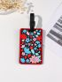 Floral Pattern Luggage Tag