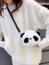 Mini Panda Design Fuzzy Novelty Bag