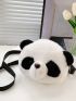 Mini Panda Design Fuzzy Novelty Bag