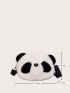 Mini Panda Design Fuzzy Novelty Bag