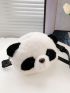 Mini Panda Design Fuzzy Novelty Bag