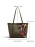 Twilly Scarf Decor Shoulder Tote Bag