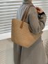 Minimalist Double Handle Straw Bag